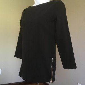 Gap Designed & Crafted Black Ribbed Top-XS